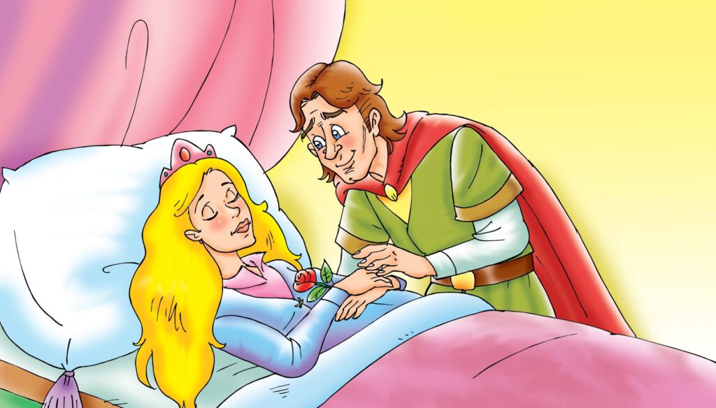 Sleeping Beauty and the handsome prince